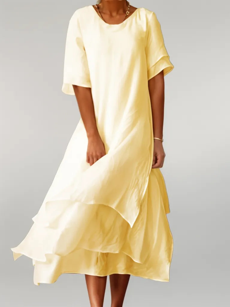 Isabella™ Layered Flowy Midi Dress